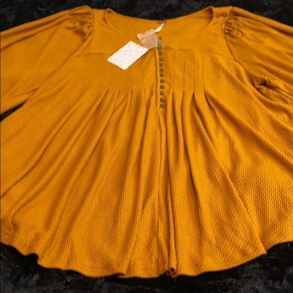 Free People Devin Textured Knit Top. M - Picture 6 of 16